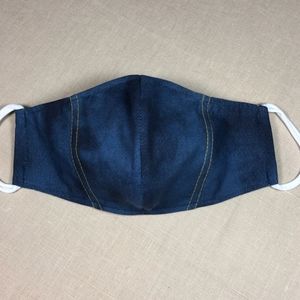 DENIM LOOK FABRIC MASK